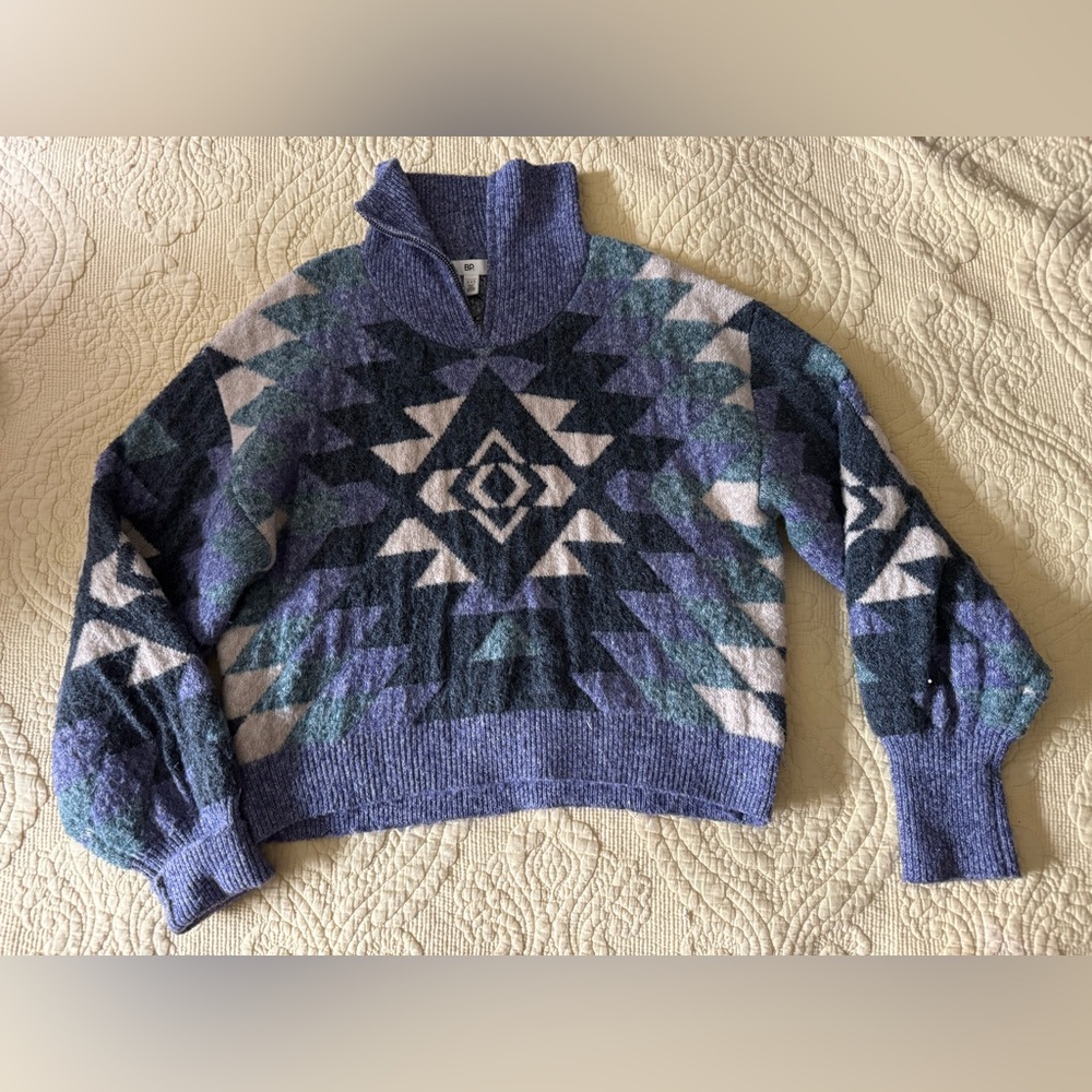 Sweater BP Geometric Patterned XXS EUC
